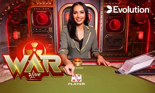 Live Poker table with chips and cards at taya365